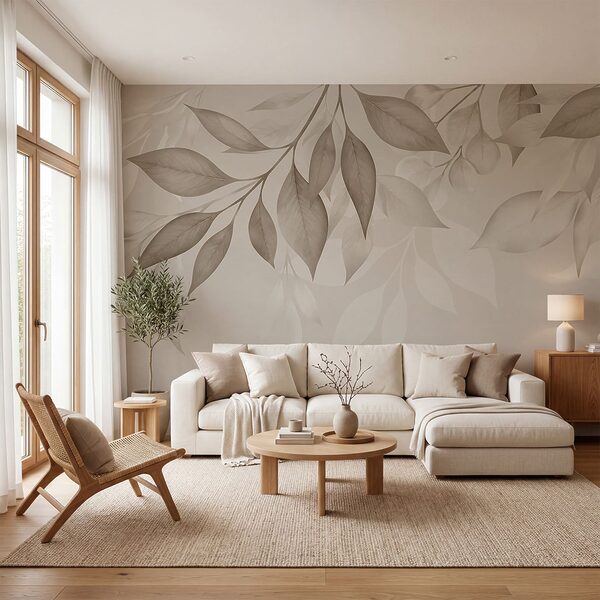 Delicate leaves in soft neutral tones Delicate leaves in soft neutral tones