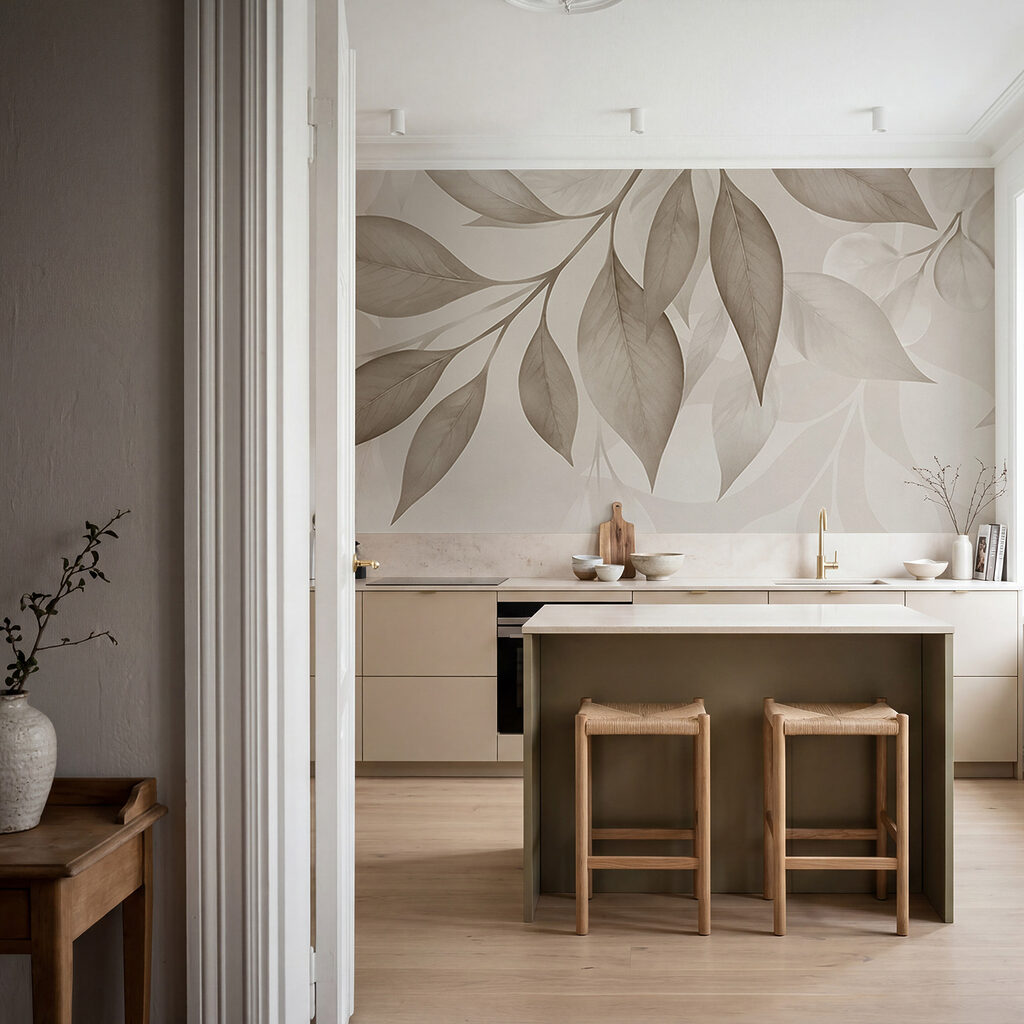 Delicate leaves in soft neutral tones Delicate leaves in soft neutral tones