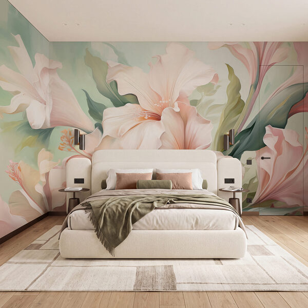 Delicate blooms in soft hues