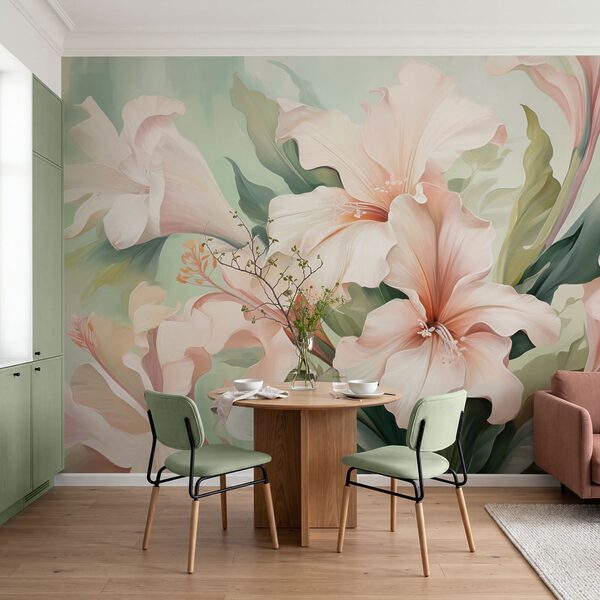 Delicate blooms in soft hues