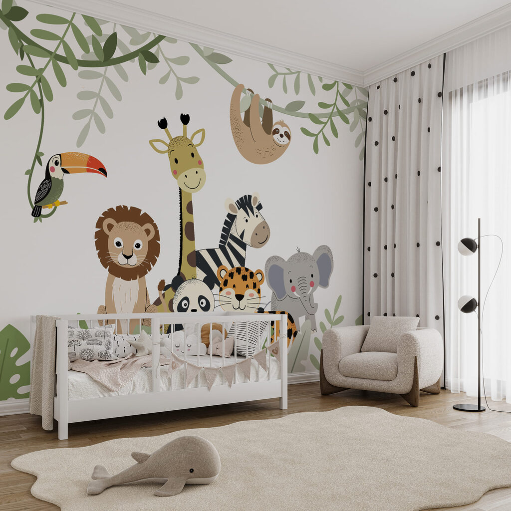 Group of animals in the jungle