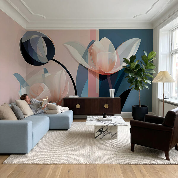 Delicate blooms in soft pastels