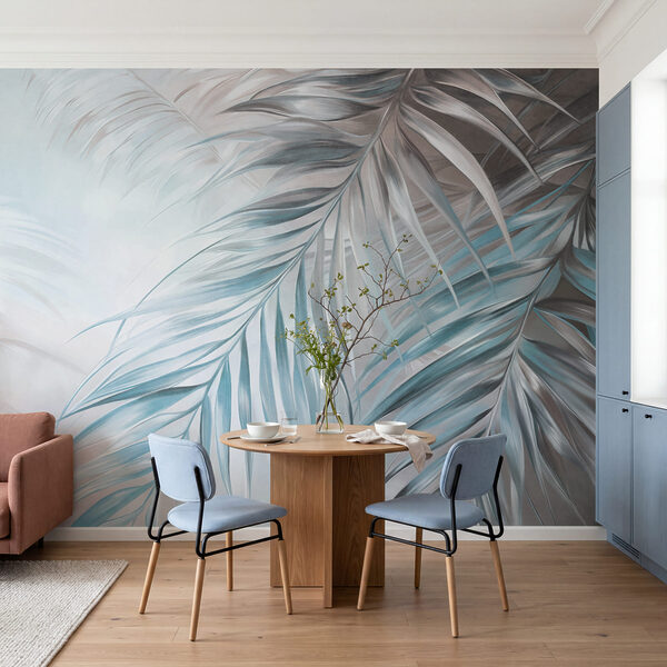 Gentle breeze through palm leaves Gentle breeze through palm leaves