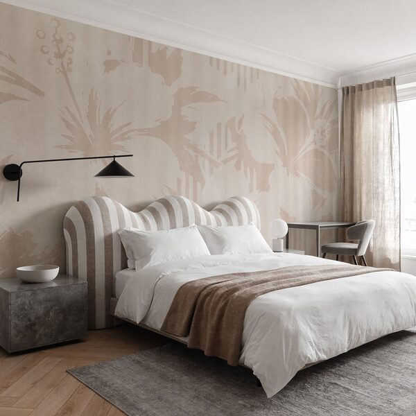 Pink and white floral pattern