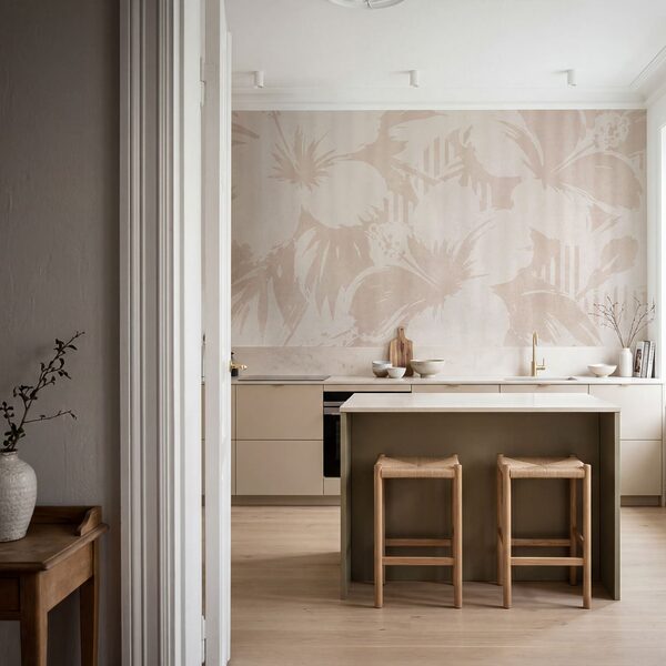 Pink and white floral pattern
