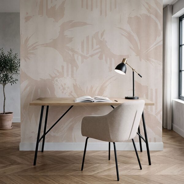 Pink and white floral pattern