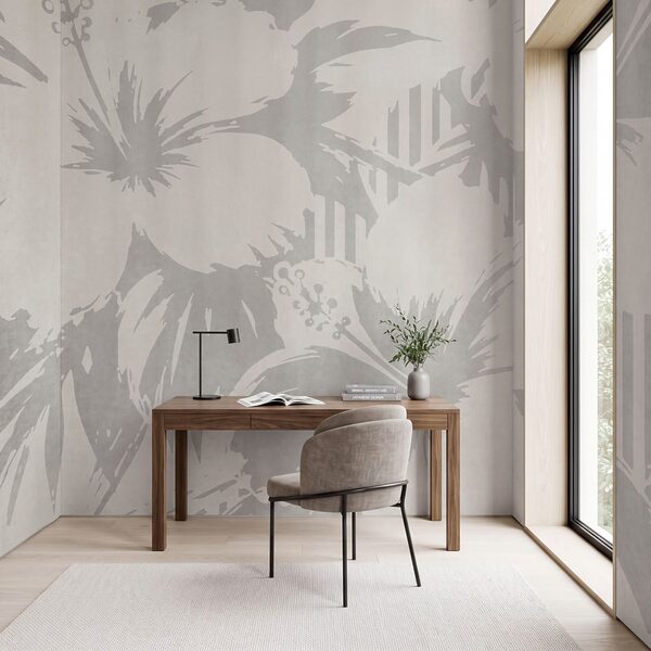 White and grey floral pattern White and grey floral pattern