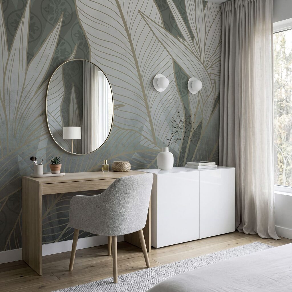 Elegant botanical design in soft hues Elegant botanical design in soft hues