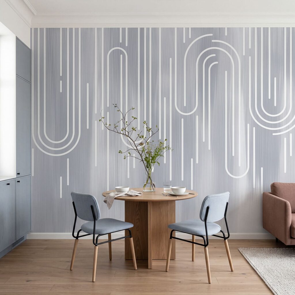 White lines on a gray background