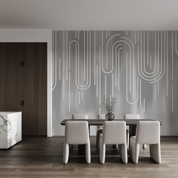 White lines on a gray background