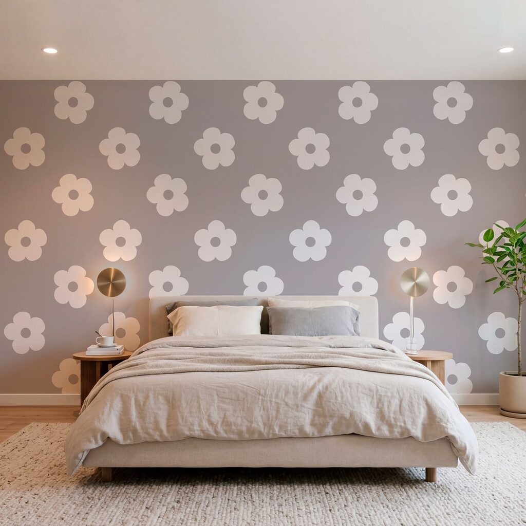 Pattern of white flowers