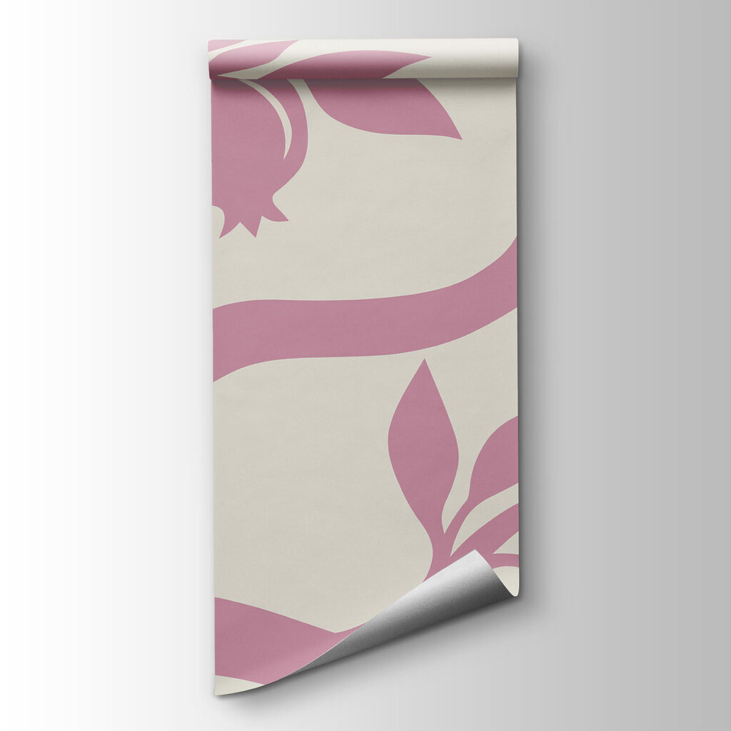 Tree with pink branches and fruit Tree with pink branches and fruit