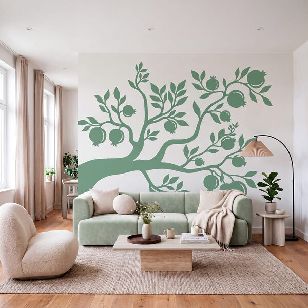 Tree with leaves and fruits Tree with leaves and fruits