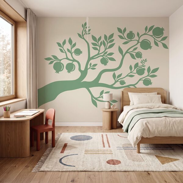 Tree with leaves and fruits Tree with leaves and fruits