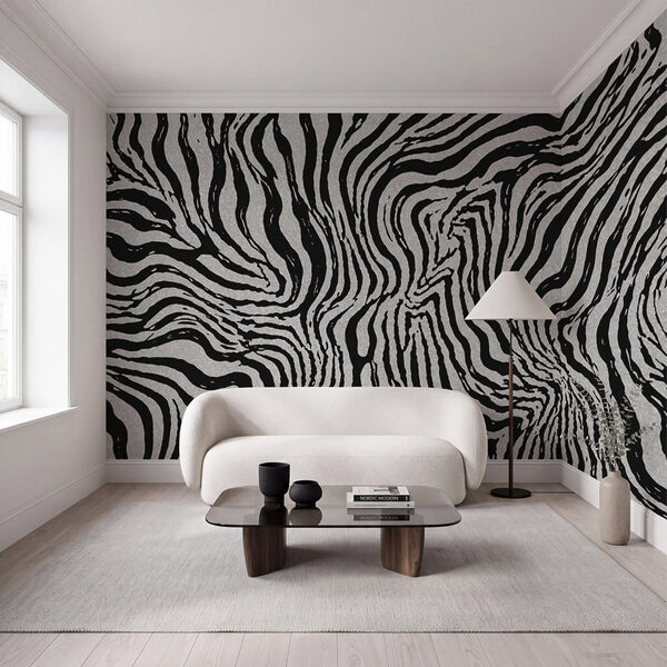 Black and white striped pattern