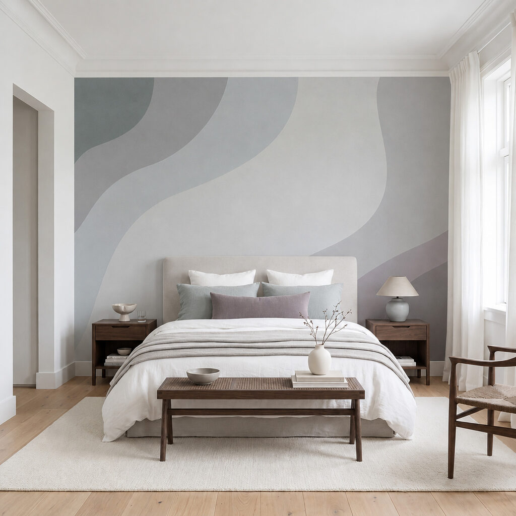 White and grey wavy pattern White and grey wavy pattern