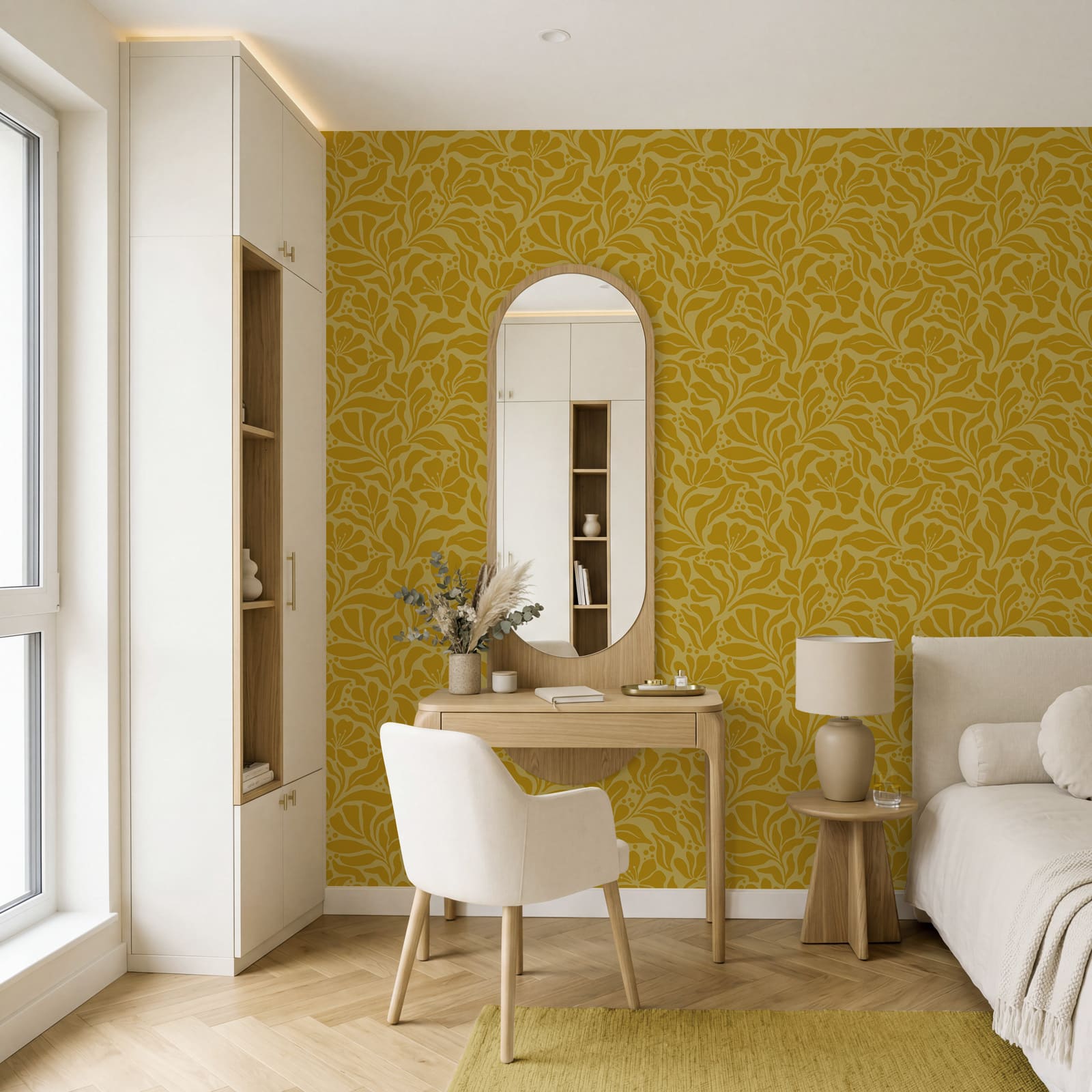 Yellow and white pattern Yellow and white pattern