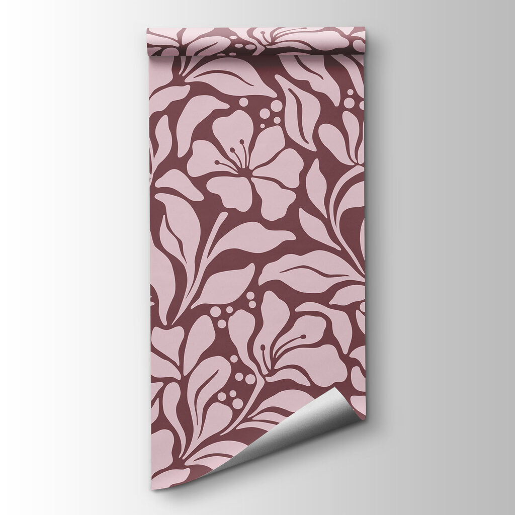 Pattern of flowers on a pink background Pattern of flowers on a pink background
