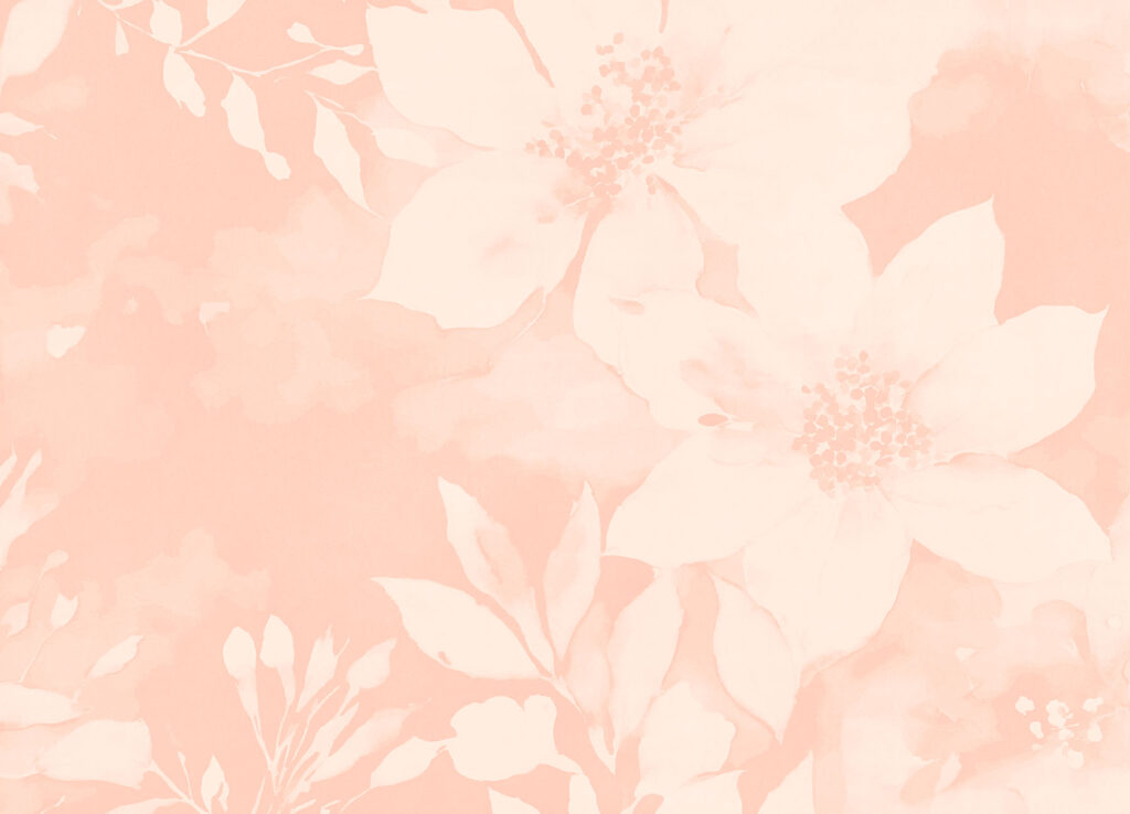 White flowers on a pink background