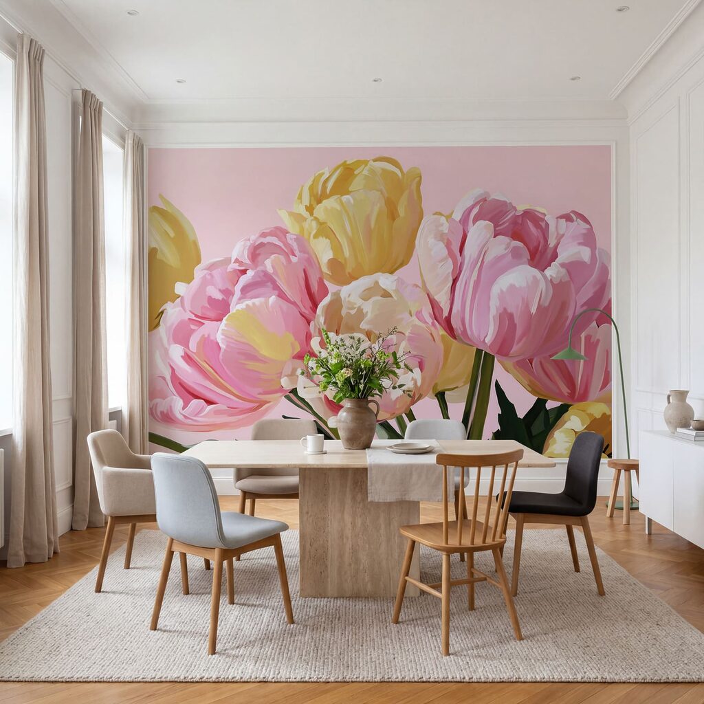 Beautiful blossoms in soft hues