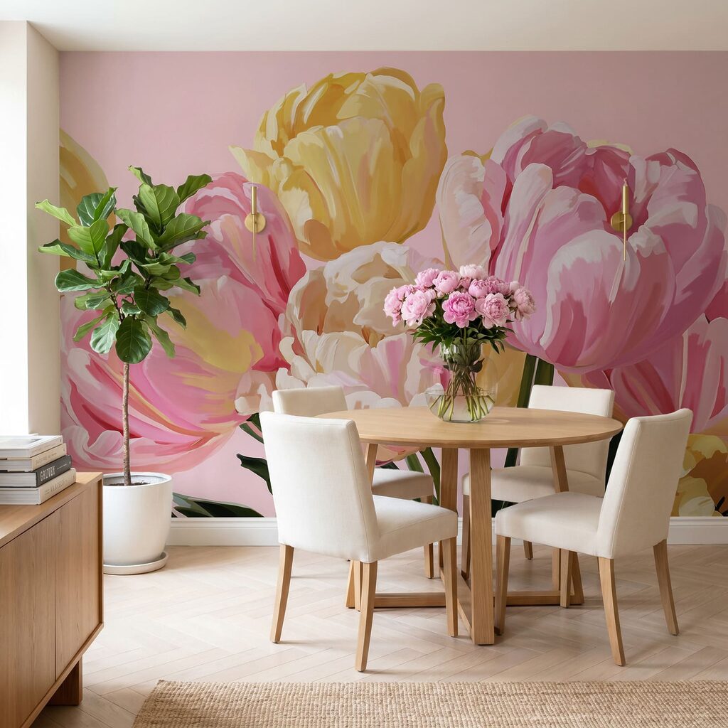 Beautiful blossoms in soft hues