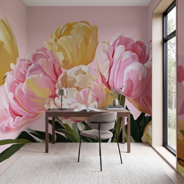 Beautiful blossoms in soft hues