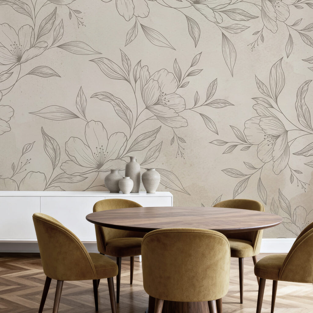 Delicate floral design on soft background Delicate floral design on soft background