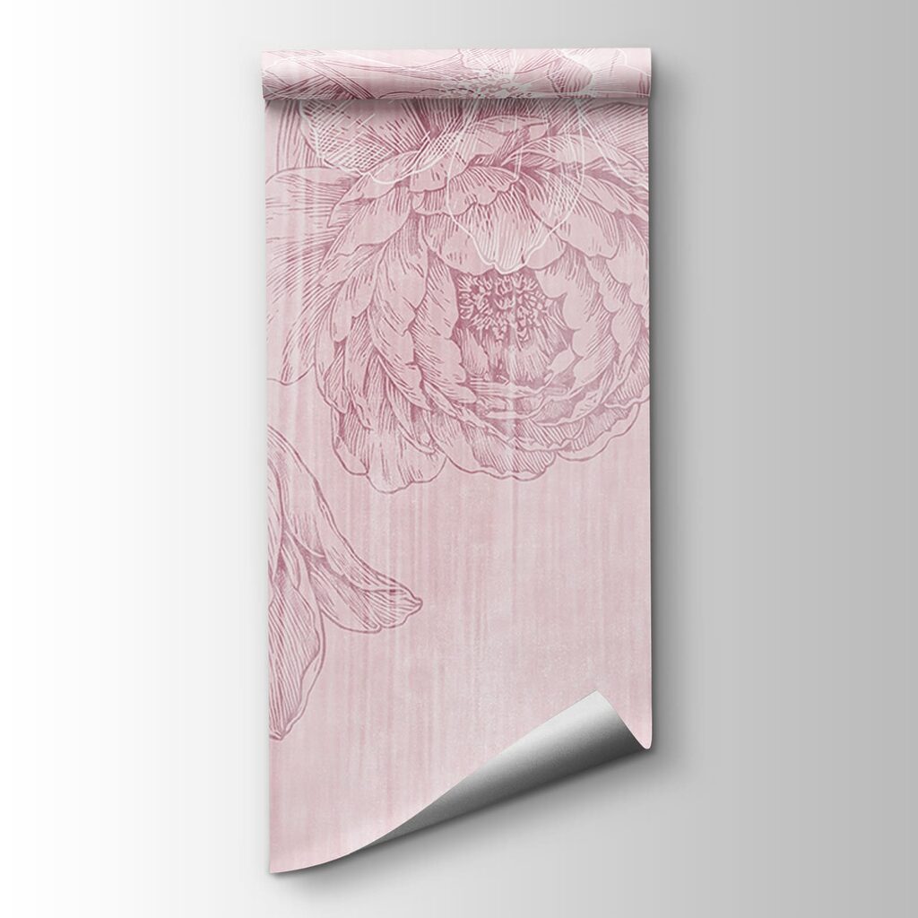 Pink and white floral pattern