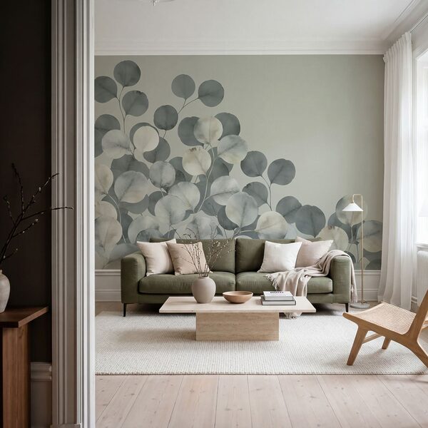 Calm leaves in soft hues