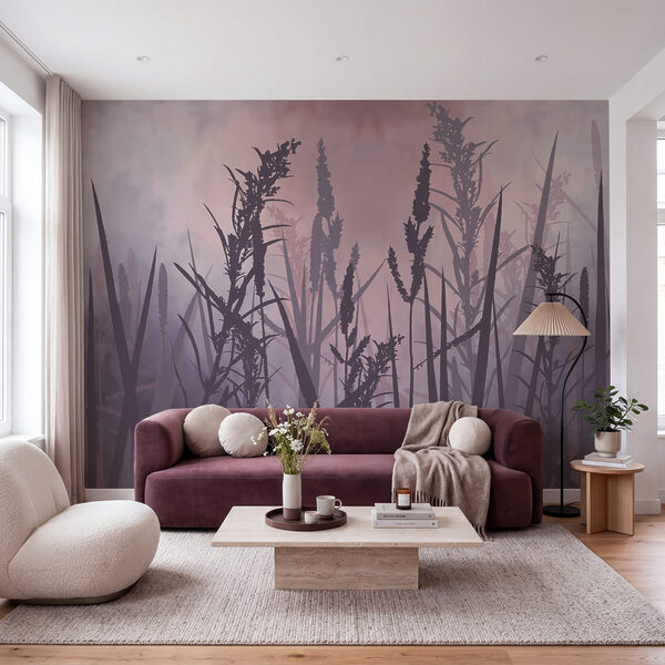 Wall mural Silhouette of tall grass (SKU: t00996v3) Wall mural Wall mural Silhouette of tall grass (SKU: t00996v3)