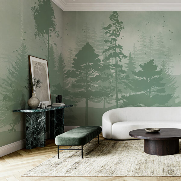 Wall mural Group of trees in a forest (SKU: t01007v1) Wall mural Wall mural Group of trees in a forest (SKU: t01007v1)