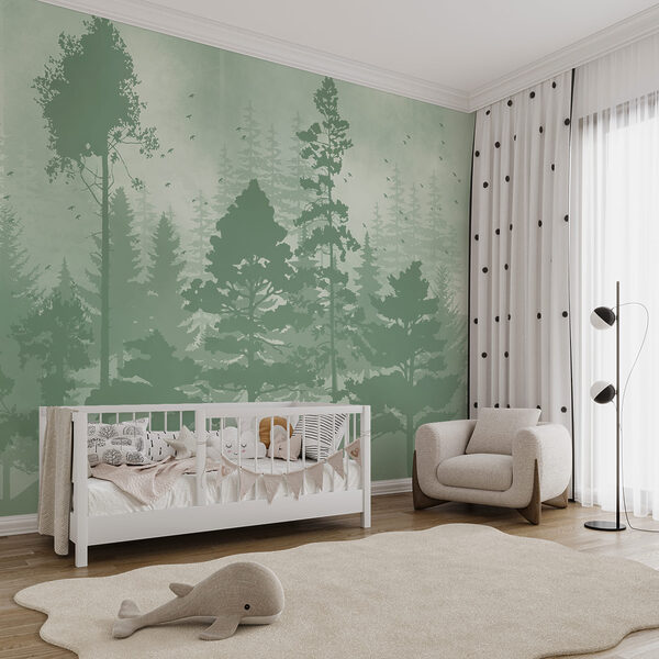 Group of trees in a forest