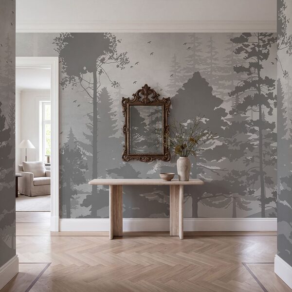Wall mural Group of trees in a forest (SKU: t01007v2) Wall mural Wall mural Group of trees in a forest (SKU: t01007v2)