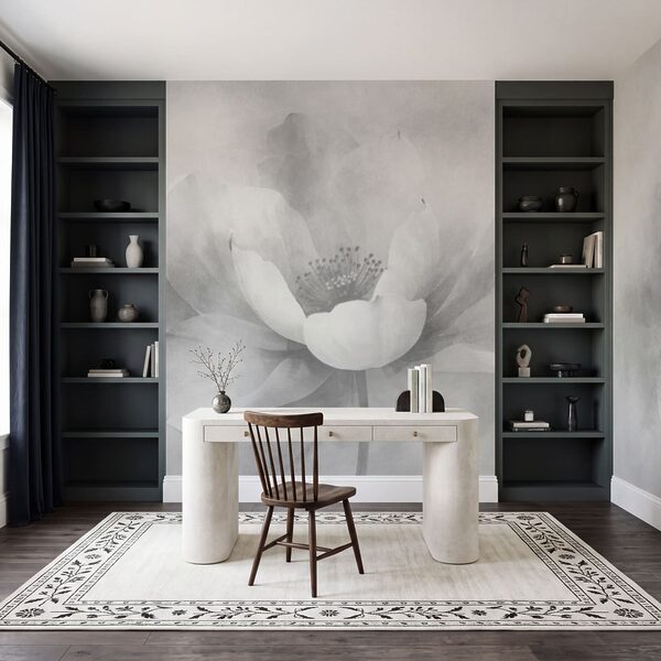 Wall mural Soft petals in gentle haze (SKU: t01008v3) Wall mural Wall mural Soft petals in gentle haze (SKU: t01008v3)