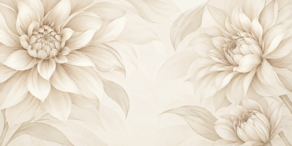 Delicate blooms in soft pastel tones