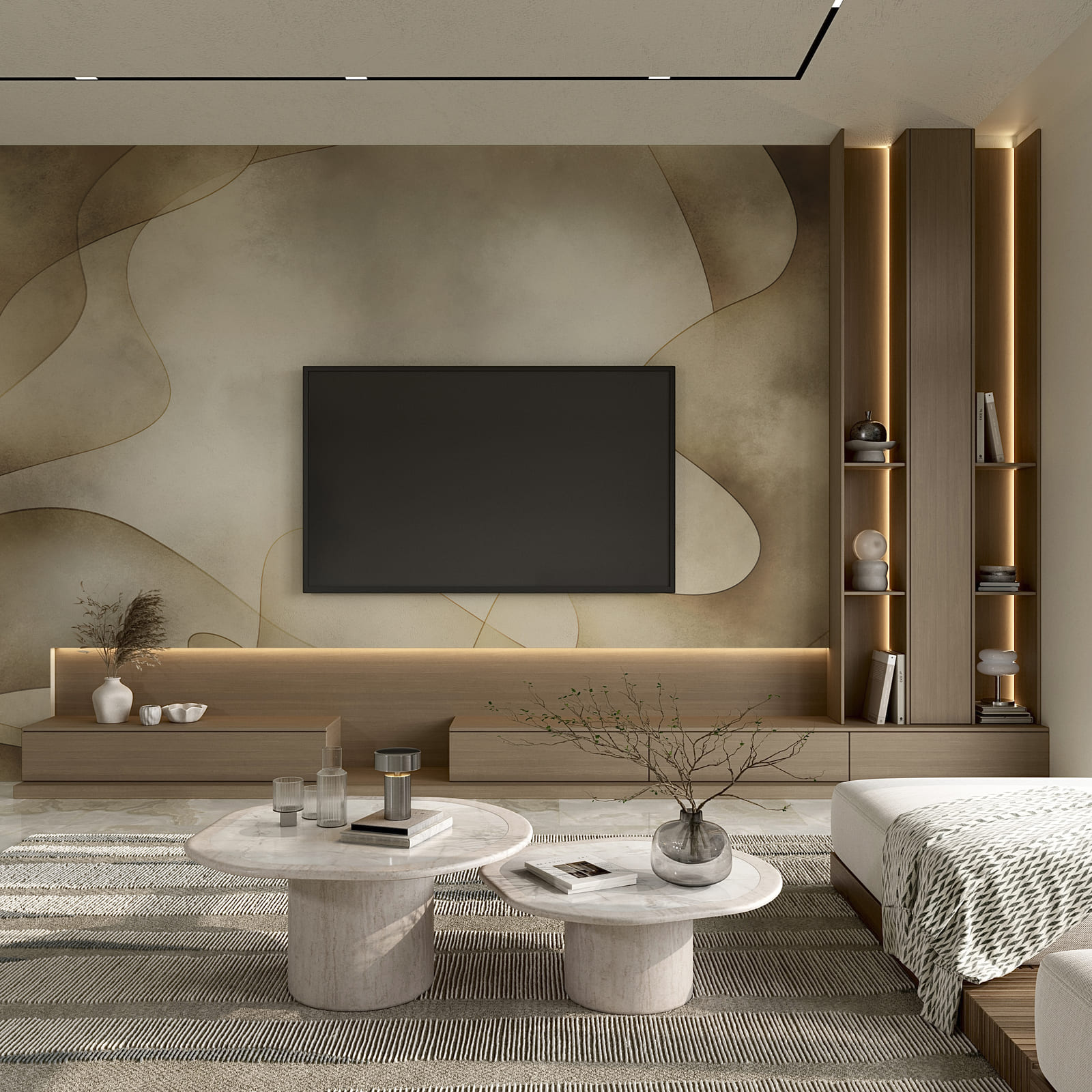 Brown and white background