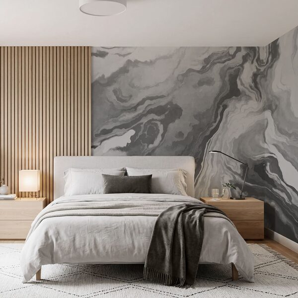 Swirling shades of monochrome beauty
