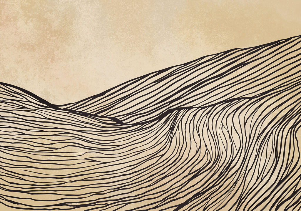 Drawing of a mountain Drawing of a mountain