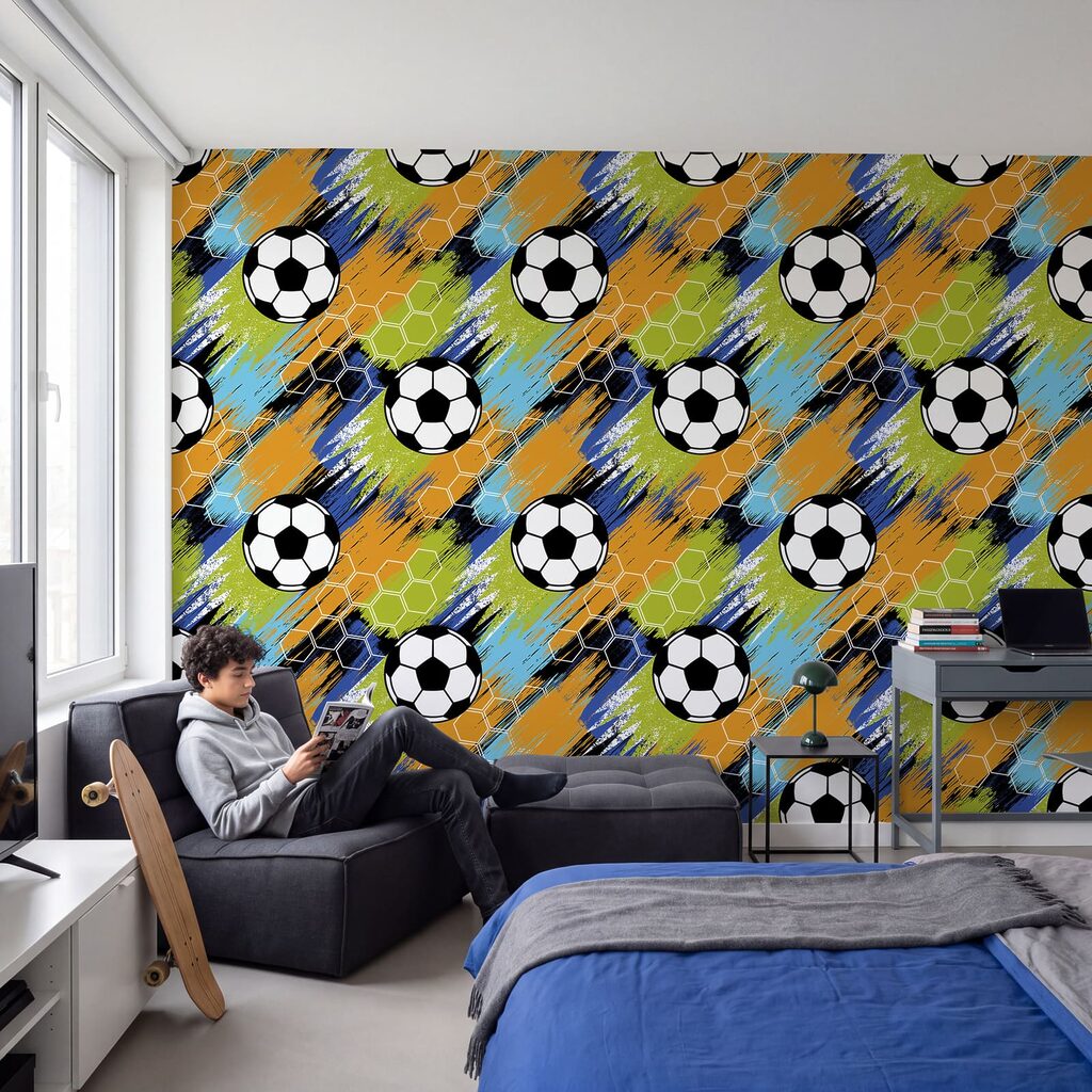 Pattern of football balls