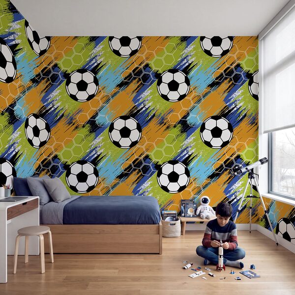 Pattern of football balls