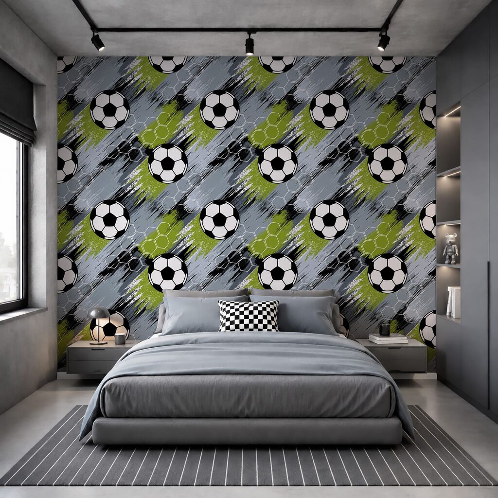 Pattern of football balls