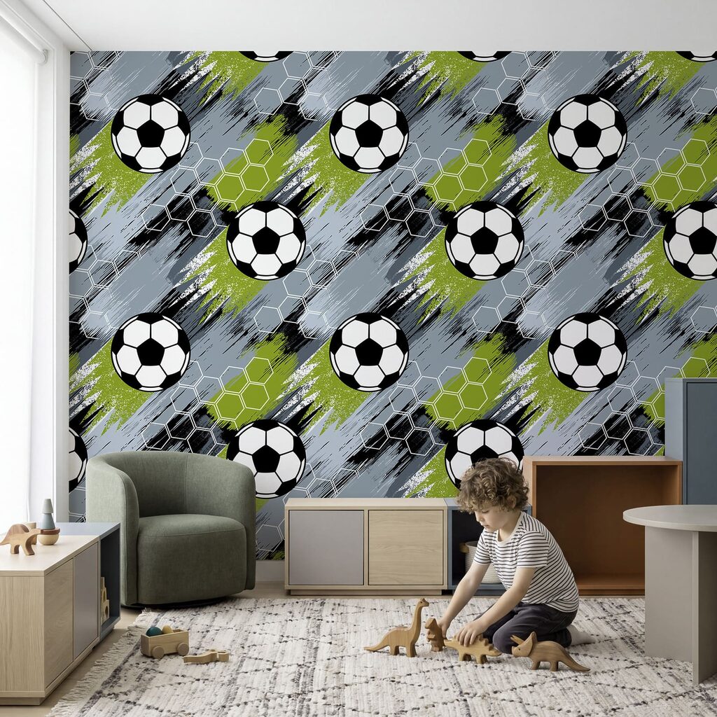 Pattern of football balls