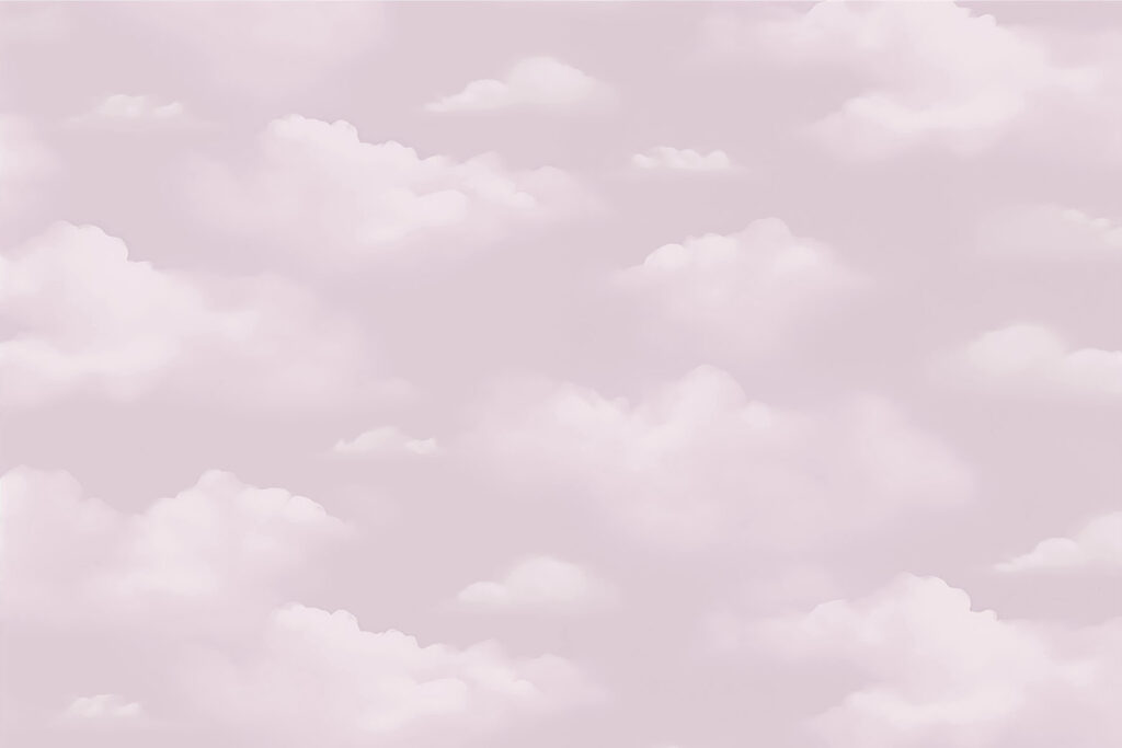 Pink sky with clouds