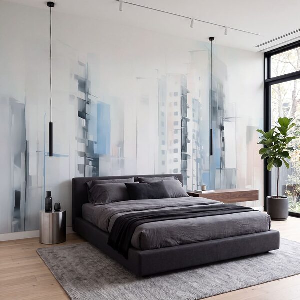 Wall mural City skyline with many buildings (SKU: w04100)