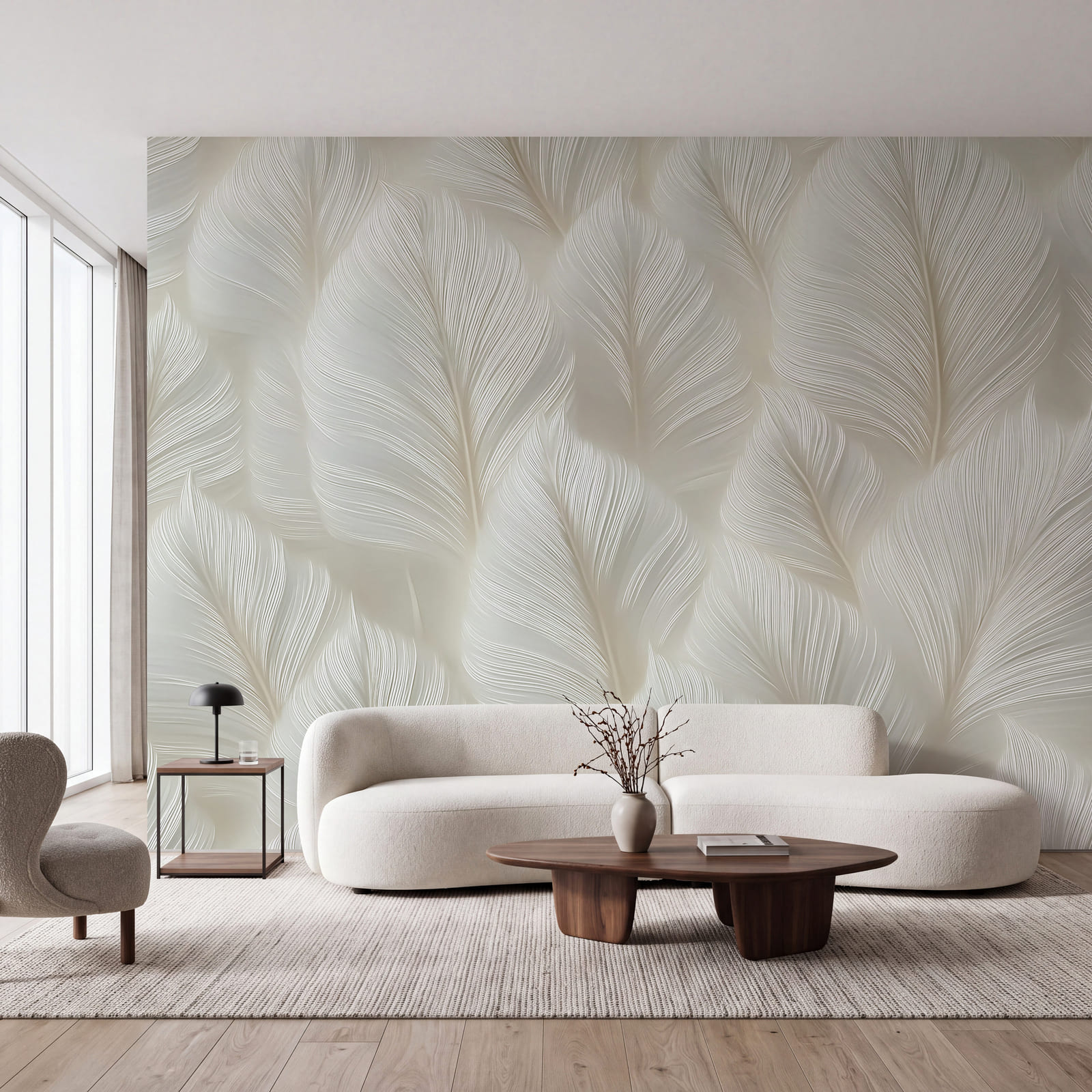 White feather pattern White feather pattern
