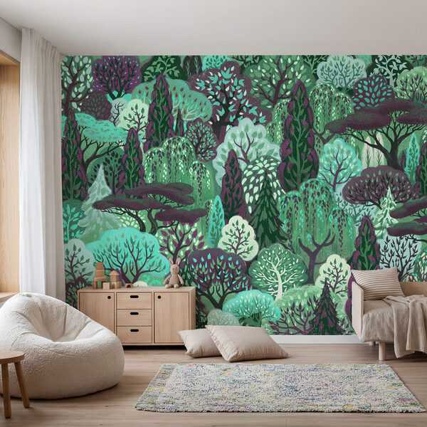 Wall mural Group of trees in a forest (SKU: t01033v5) Wall mural Group of trees in a forest (SKU: t01033v5)