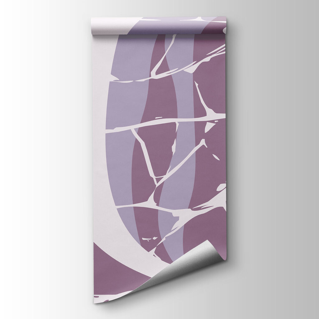 Wall mural Dreamy lavender floral design (SKU: t01035v2)