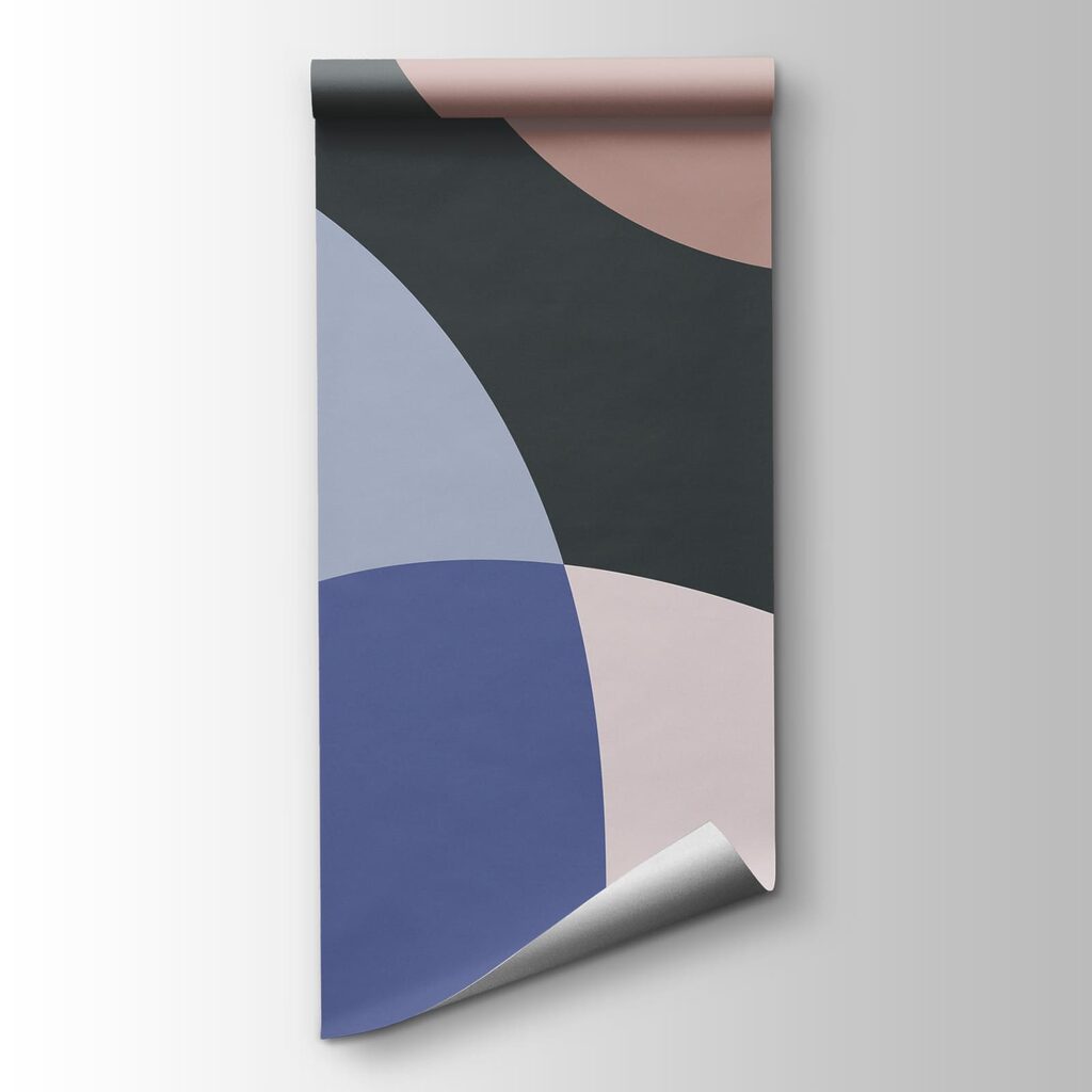 Wall mural Colorful art with circles and lines (SKU: t01036v3) Wall mural Colorful art with circles and lines (SKU: t01036v3)