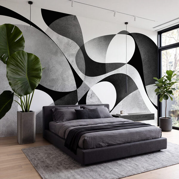 Wall mural Black and white art (SKU: t01037)