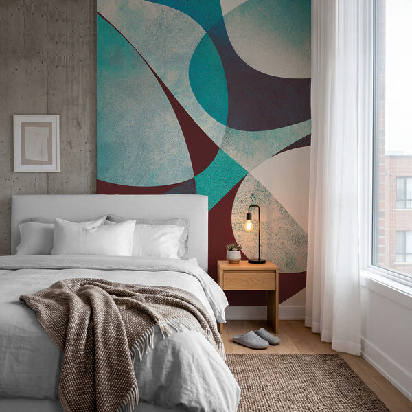 Wall mural Blue and black swirls (SKU: t01037v1) Wall mural Blue and black swirls (SKU: t01037v1)